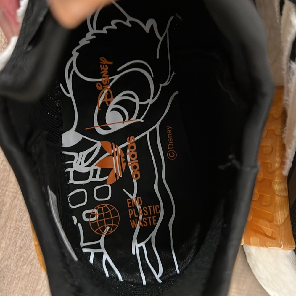 adidas X Bambi Black and Gold Athletic Shoes - Picture 13 of 16